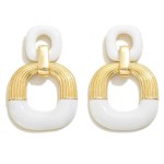 Wholesale enamel Metal Modern Drop Earrings L