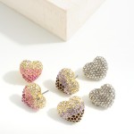 Wholesale pave Rhinestone Stud Earrings L