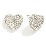 Wholesale pave Rhinestone Stud Earrings L
