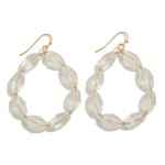 Wholesale simple Faceted Beaded Drop Earrings L