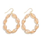 Wholesale simple Faceted Beaded Drop Earrings L