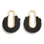 Wholesale hammered Drop Earring Braided Cord Details L