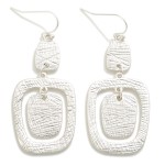Wholesale simple Textured Nesting Geometric Drop Earring L