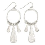 Wholesale circular Drop Earring Metal Teardrop Tassels L