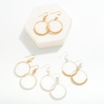 Wholesale dainty Circular Drop Earring Coil Detail L