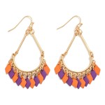 Wholesale metal Diamond Tassel Teardrop Earring L