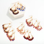 Wholesale metal Diamond Tassel Teardrop Earring L