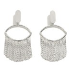 Wholesale simple Metal Tassel Drop Earrings L