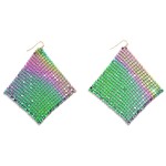 Chromatic Metal Mesh Drop Earring

- Approximately 3.25" L