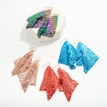 Wholesale chromatic Metal Mesh Drop Earring L