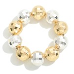 Wholesale chunky Disco Beaded Stretch Bracelet D