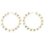 Wholesale basic Metal Wire Hoop Earrings Rhinestone Details D