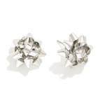 Metal Bow Stud Earrings 

- Approximately 0.75" L