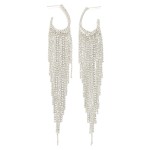 Wholesale dainty Metal Tassel Drop Earring L