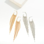 Wholesale dainty Metal Tassel Drop Earring L