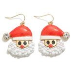 Gold Tone Santa Claus Drop Earrings

- Zinc Alloy
- Lead and Nickel Free
- Approximately 1"L