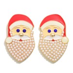 Wholesale gold Stud Drop Santa Claus Earrings Zinc Alloy Lead Nickel Free L