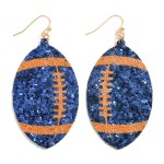 Wholesale glitter Football Drop Earrings L