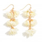 Wholesale metal Link Drop Earrings Lace Flowers L