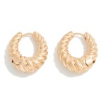 Wholesale metal Hinged Croissant Huggie Hoop Earring L