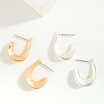 Wholesale swoop Hoop Drop Earrings L