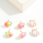 Easter Egg Stud Earrings

- Approximately .5" L