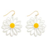 Wholesale metal Flower Drop Earrings L