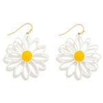 Wholesale metal Flower Drop Earrings L