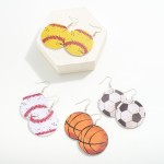 Wholesale sports Ball Drop Earrings L