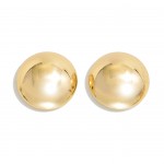 Metal Tone Oversized Stud Earrings

- Approximately 1" D