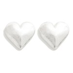 Wholesale oversized Heart Stud Earrings W