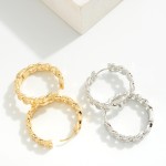 Wholesale metal Chain Link Hinge Hoop Earrings D