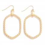 Wholesale metal Diamond Dimpled Drop Earring L