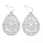 Wholesale twisted Metal Interlinked Ring Drop Earrings L