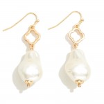 Wholesale clover Drop Earring Pearl Dangle L