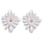 Wholesale flower Post Drop Earrings L