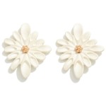Wholesale flower Post Drop Earrings L