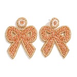 Wholesale seed Bead Bow Drop Earrings L