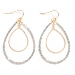 Wholesale beaded Nesting Teardrop Drop Earrings L