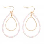 Wholesale beaded Nesting Teardrop Drop Earrings L