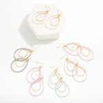 Wholesale beaded Nesting Teardrop Drop Earrings L