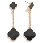 Clover Chain Drop Earrings

- Approximately 2.25" L