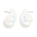 Wholesale pearlescent Teardrop Post Drop Earrings L