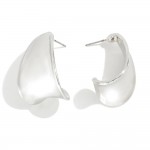Wholesale tapered Metal Post Drop Earring L Gold Silver Dipped