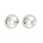 Wholesale metal Oversized Stud Earrings L Gold Silver Dipped