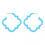 Wholesale quatrefoil Hoop Earrings D