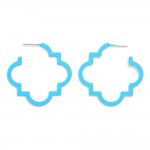 Quatrefoil Hoop Earrings

- Approximately 1.5" D