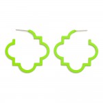 Wholesale quatrefoil Hoop Earrings D