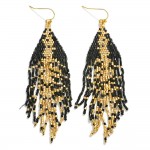 Wholesale seed Bead Tassel Drop Earrings L
