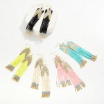 Wholesale seed Bead Tassel Drop Earrings L